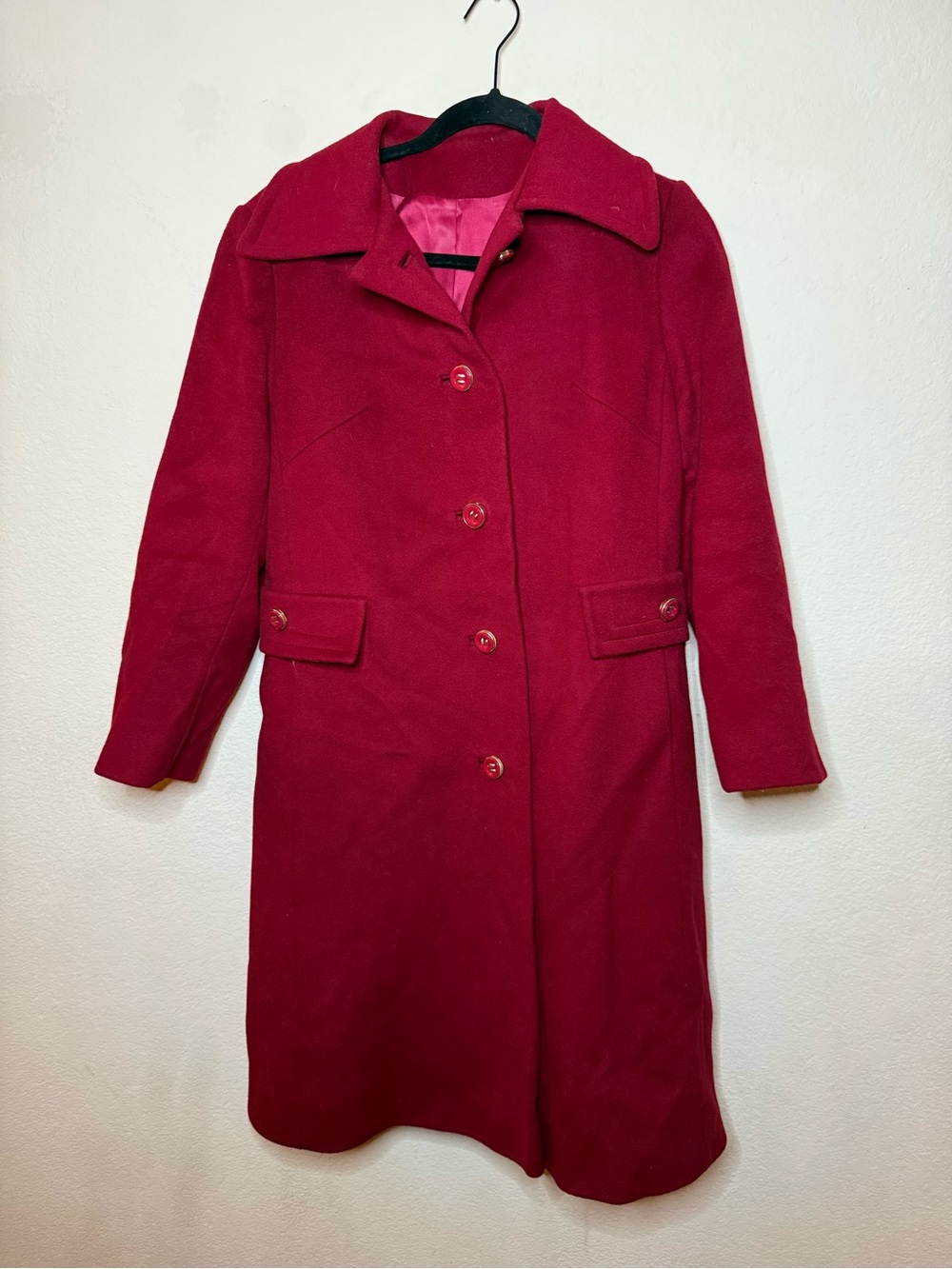 Fashionbilt Classic Women's Red Wool Coat